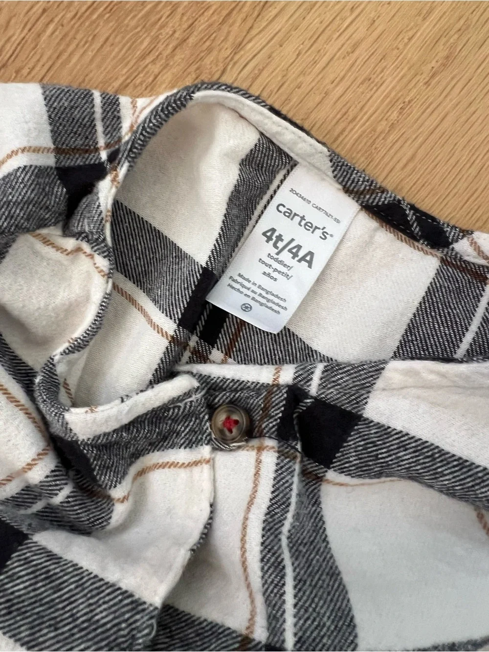 Carters flannel dress